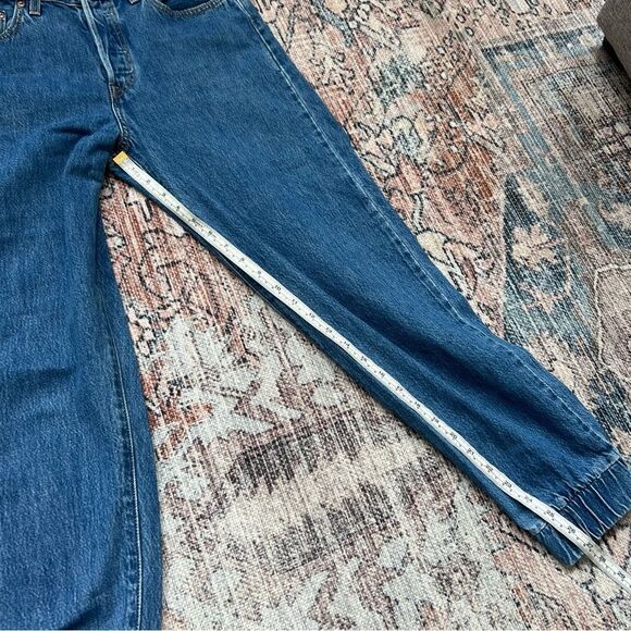 Levi's 501 Jeans Women's Jog My Memory Denim Joggers Size 27 Buttonfly High Rise - Picture 7 of 15